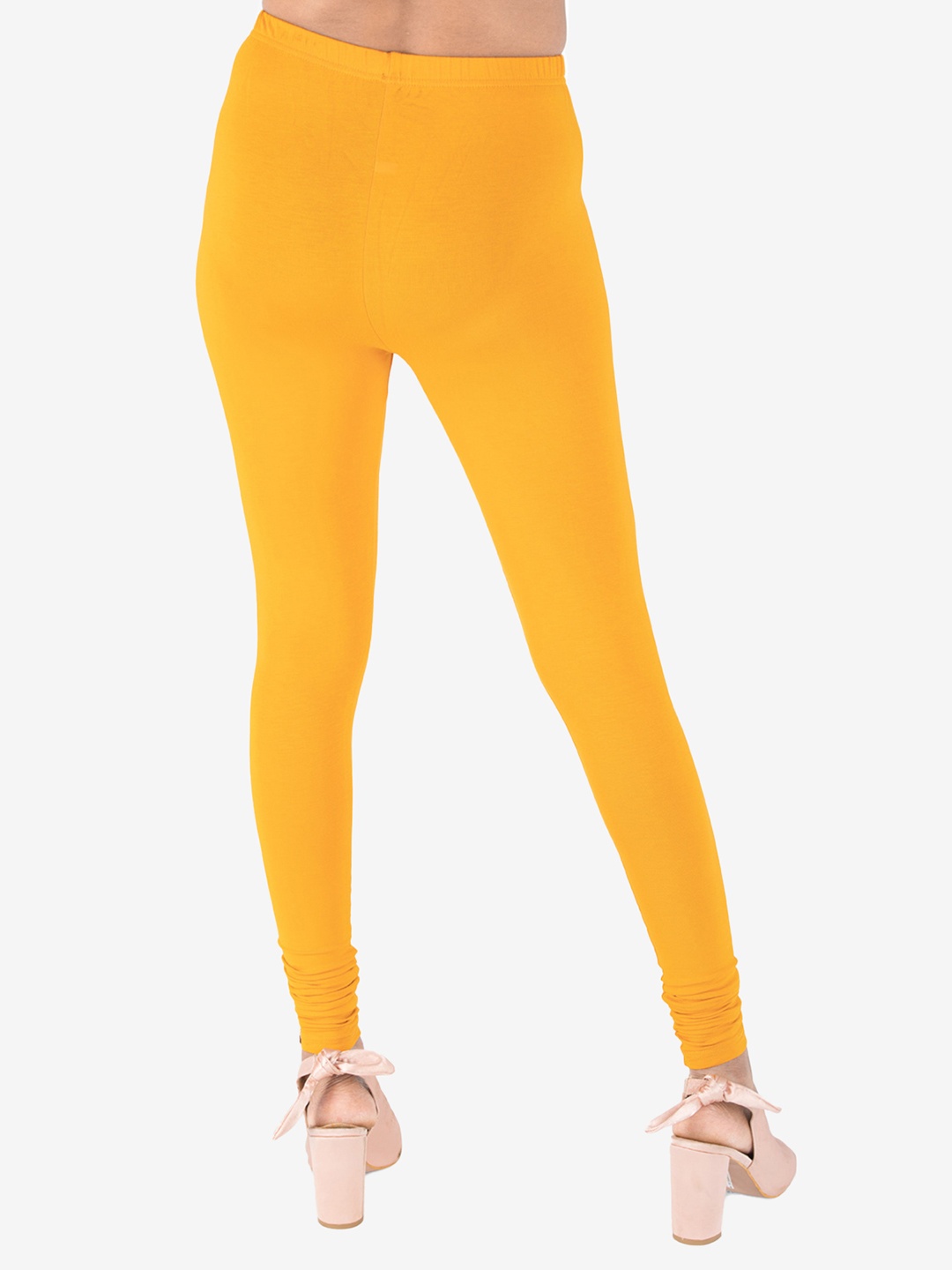 

indian flower Women Churidar Length Leggings, Yellow