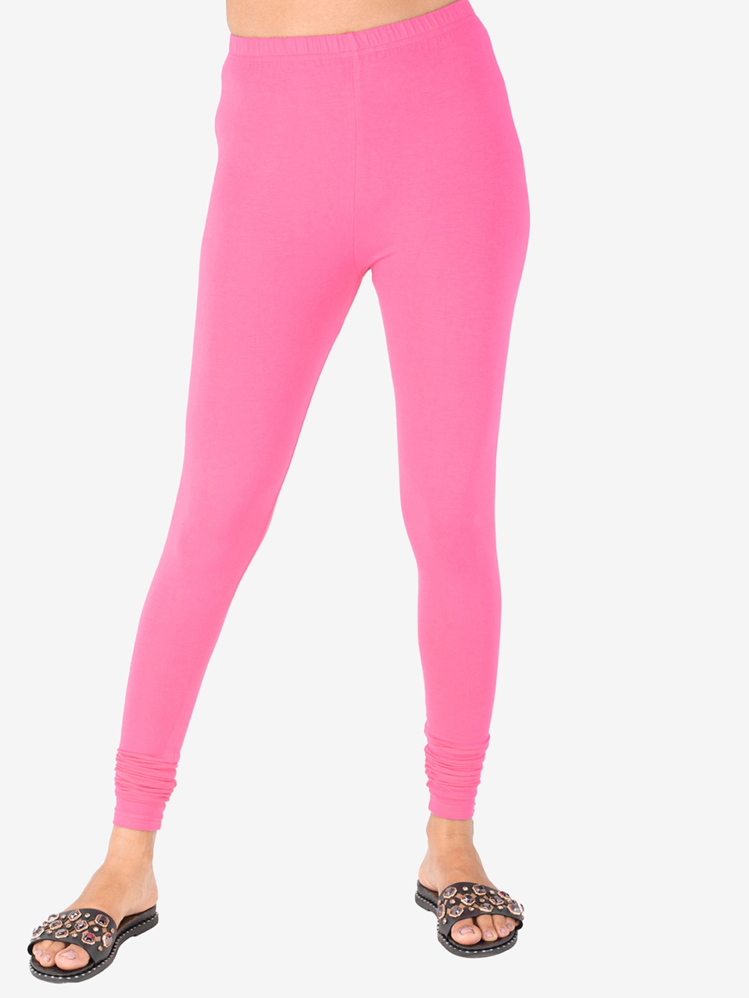 

indian flower Women Churidar-Length Leggings, Pink