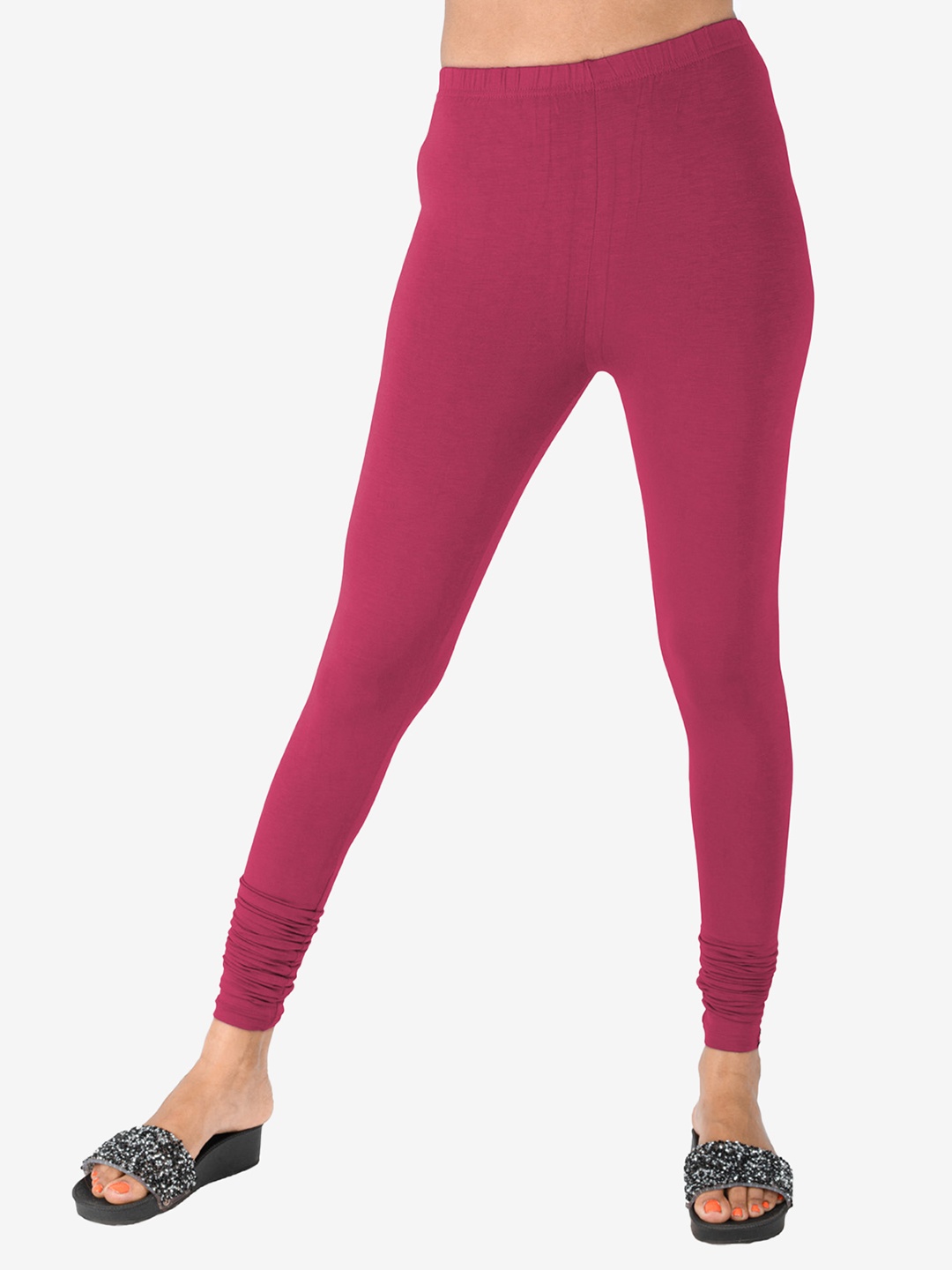 

indian flower Women Churidar Length Leggings, Purple