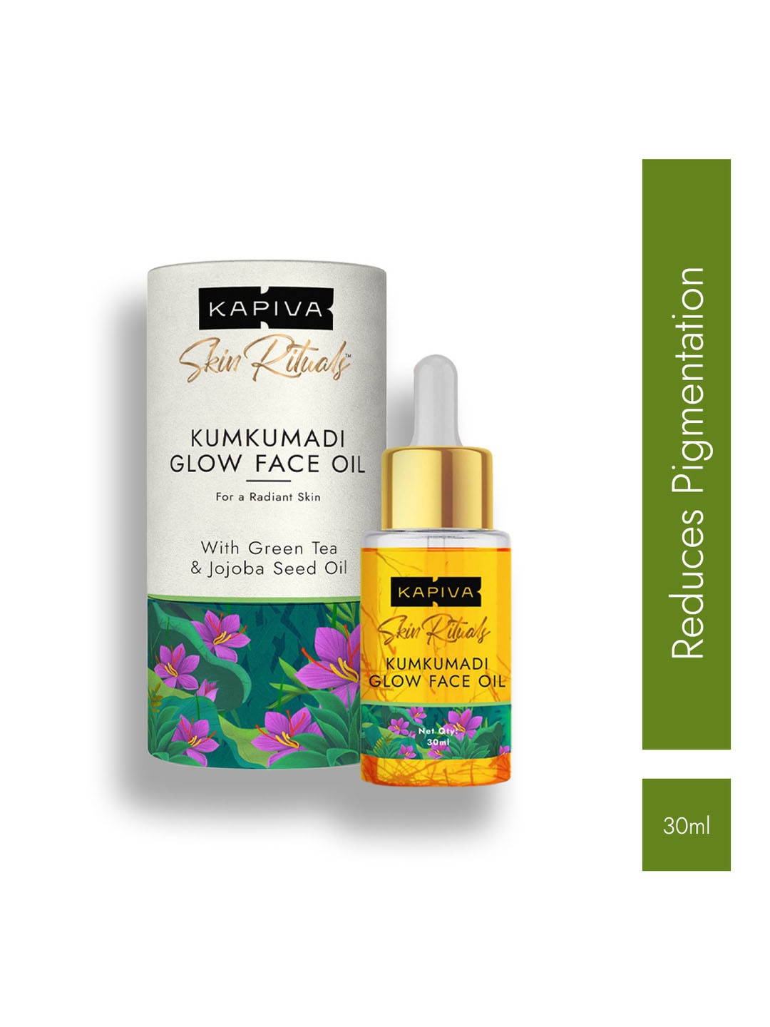 

Kapiva Kumkumadi Glow Face Oil - 30ml, Orange