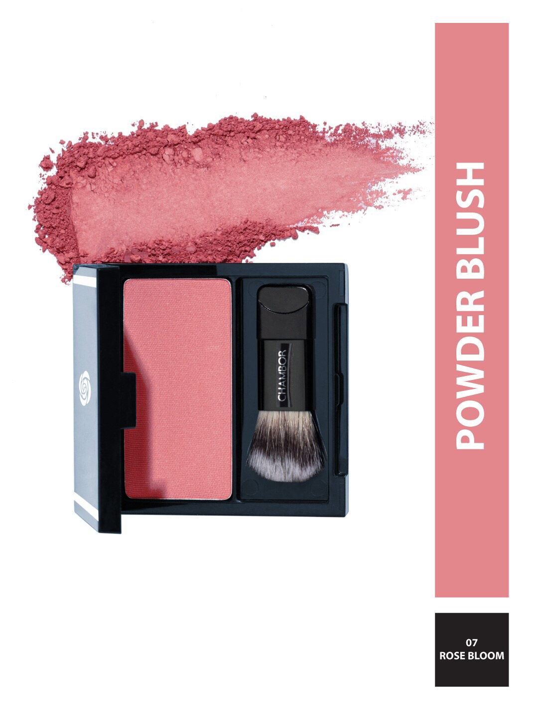

Chambor Luminous Powder Blush with Brush 6 g - Rose Bloom 07