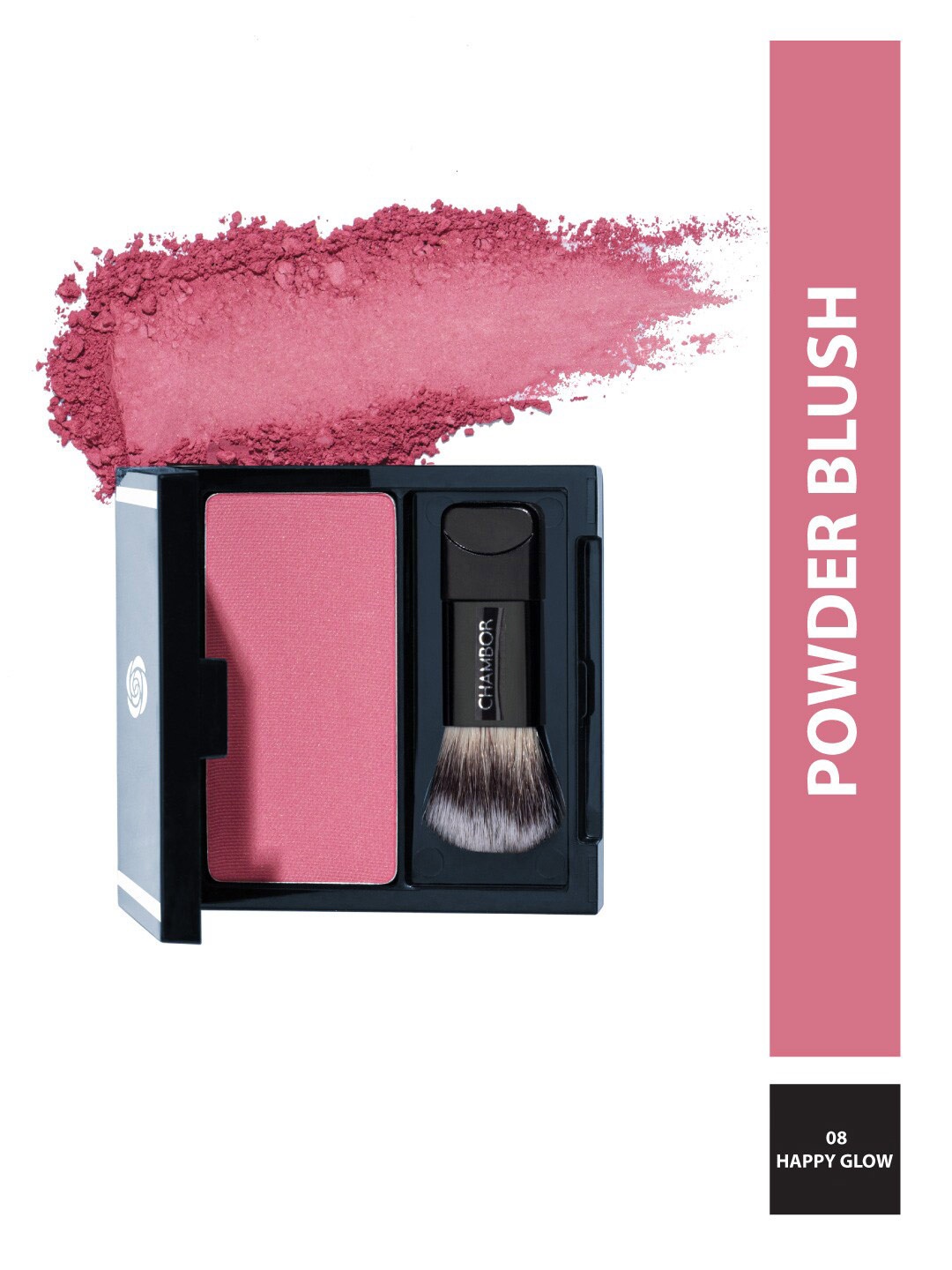 

Chambor Luminous Powder Blush with Brush 6 g - Happy Glow 08, Mauve