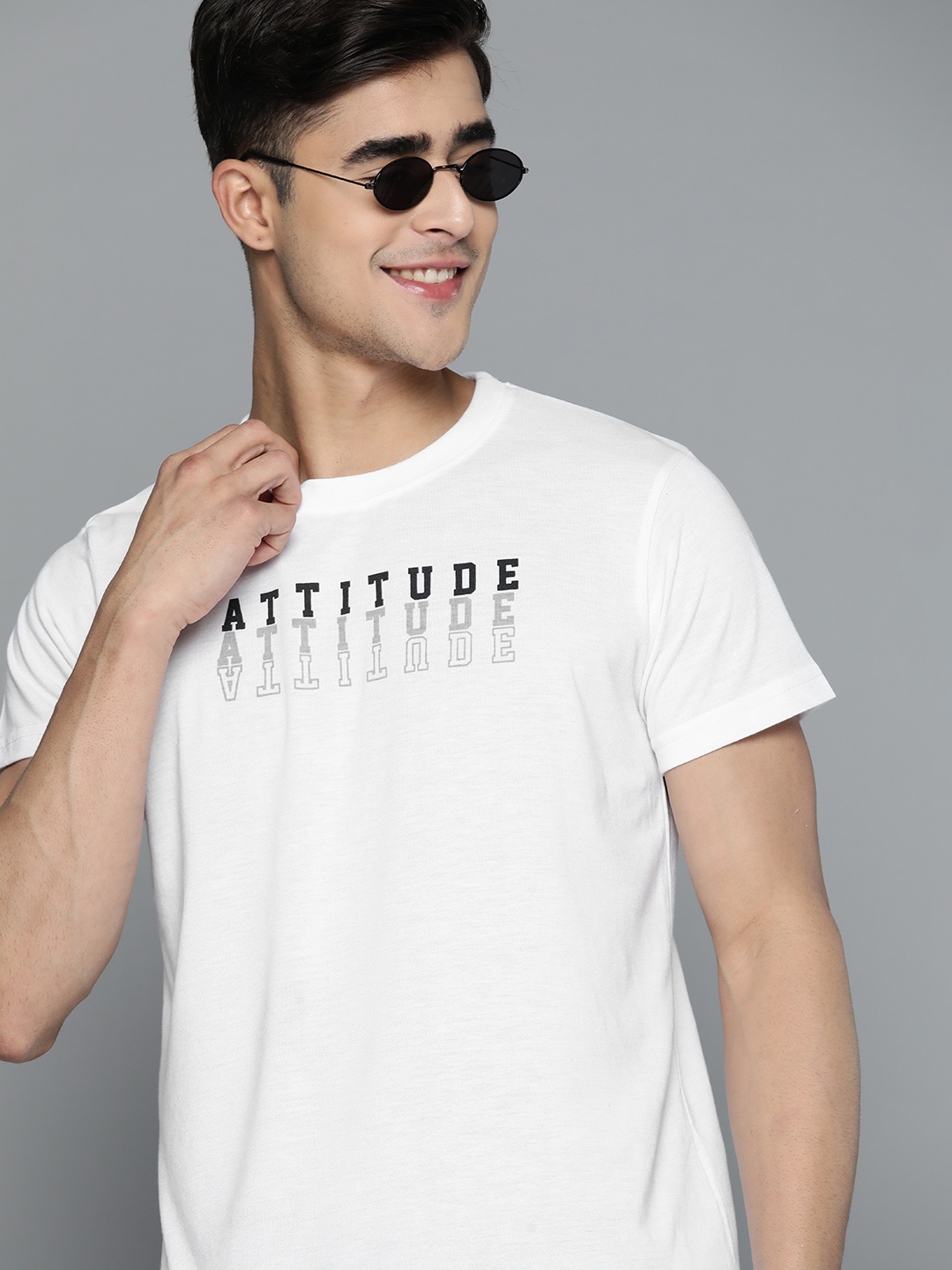 

HERE&NOW Men Typography Printed T-shirt, White