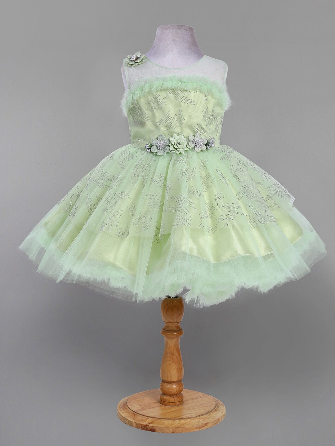 

The Magic Wand Girls Fit and Flare Dress, Green