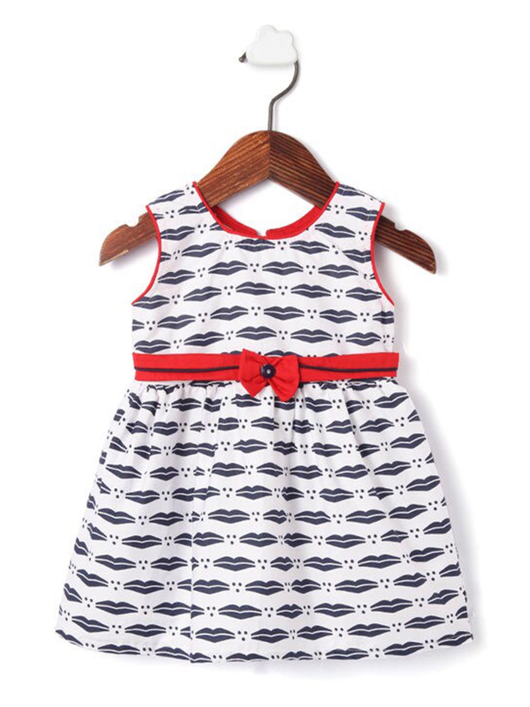 

The Magic Wand Printed Dress, Navy blue
