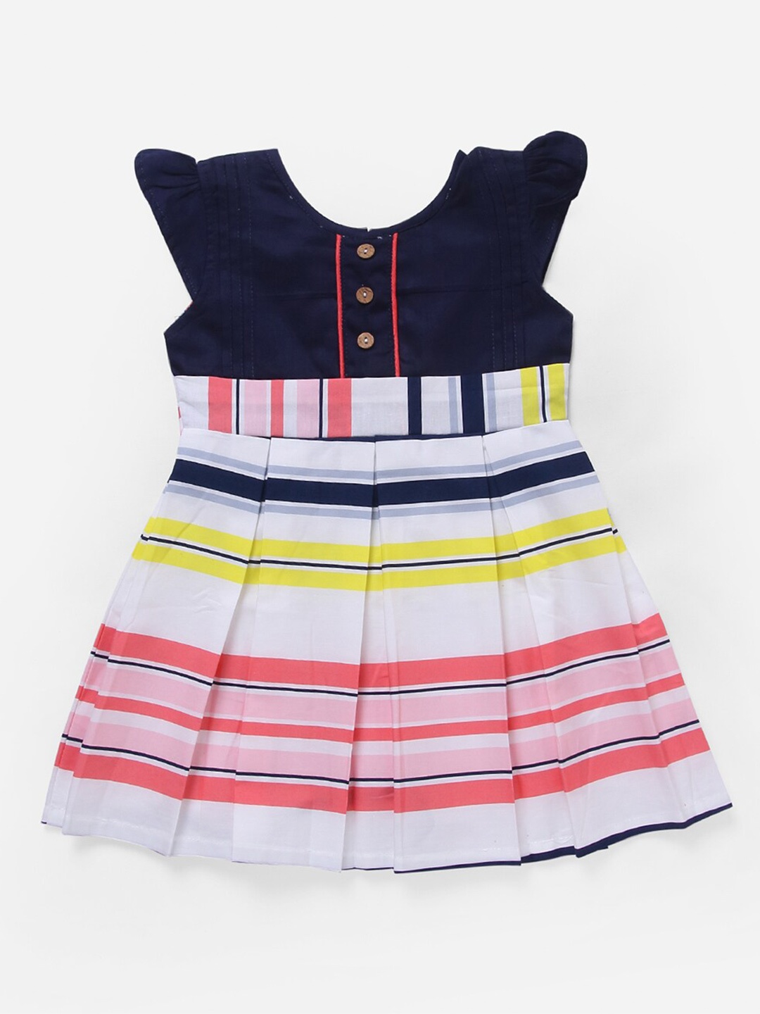 

The Magic Wand Striped Flared Dress, Blue