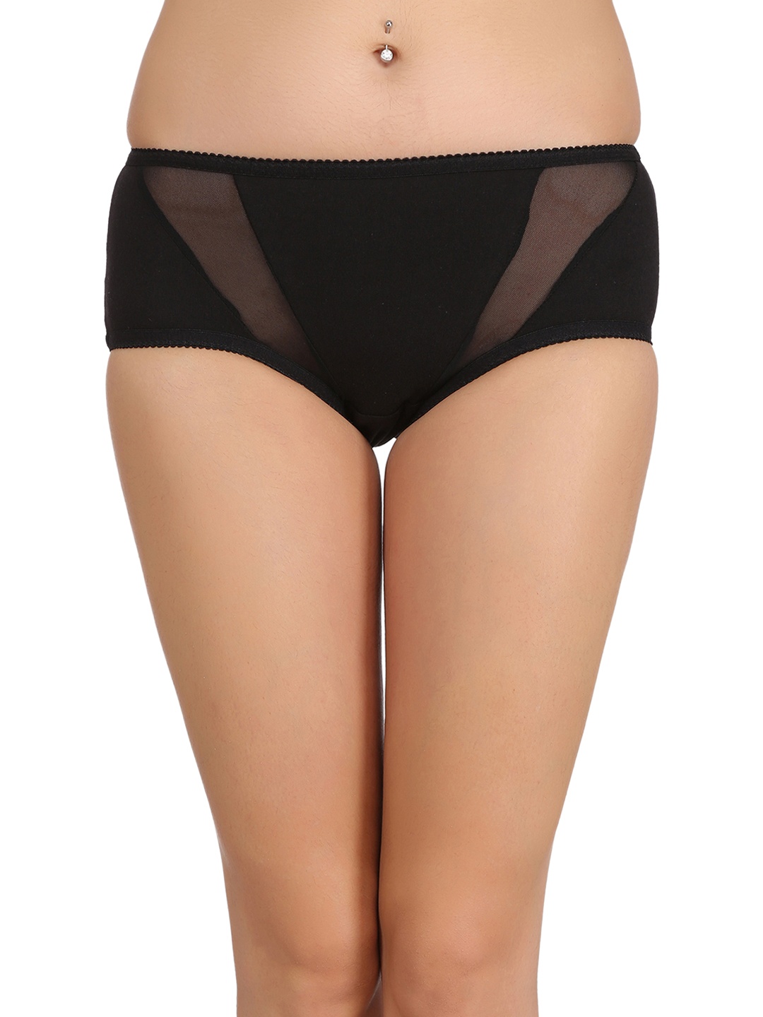 

Clovia Women Black Hipster Briefs PN1764P13