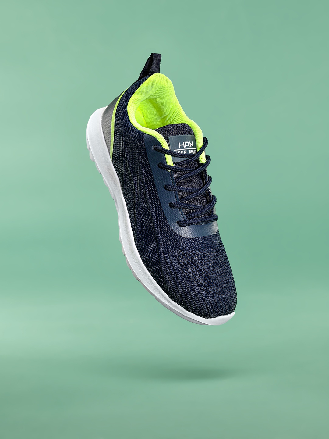 

HRX by Hrithik Roshan Women Woven Design Urban Street Athleisure Shoes, Navy blue