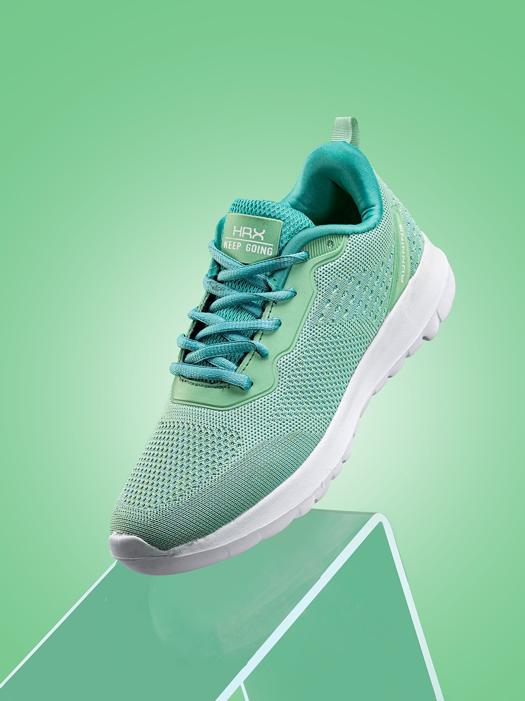 

HRX by Hrithik Roshan Women Woven Design Urban Street Athleisure Shoes, Sea green