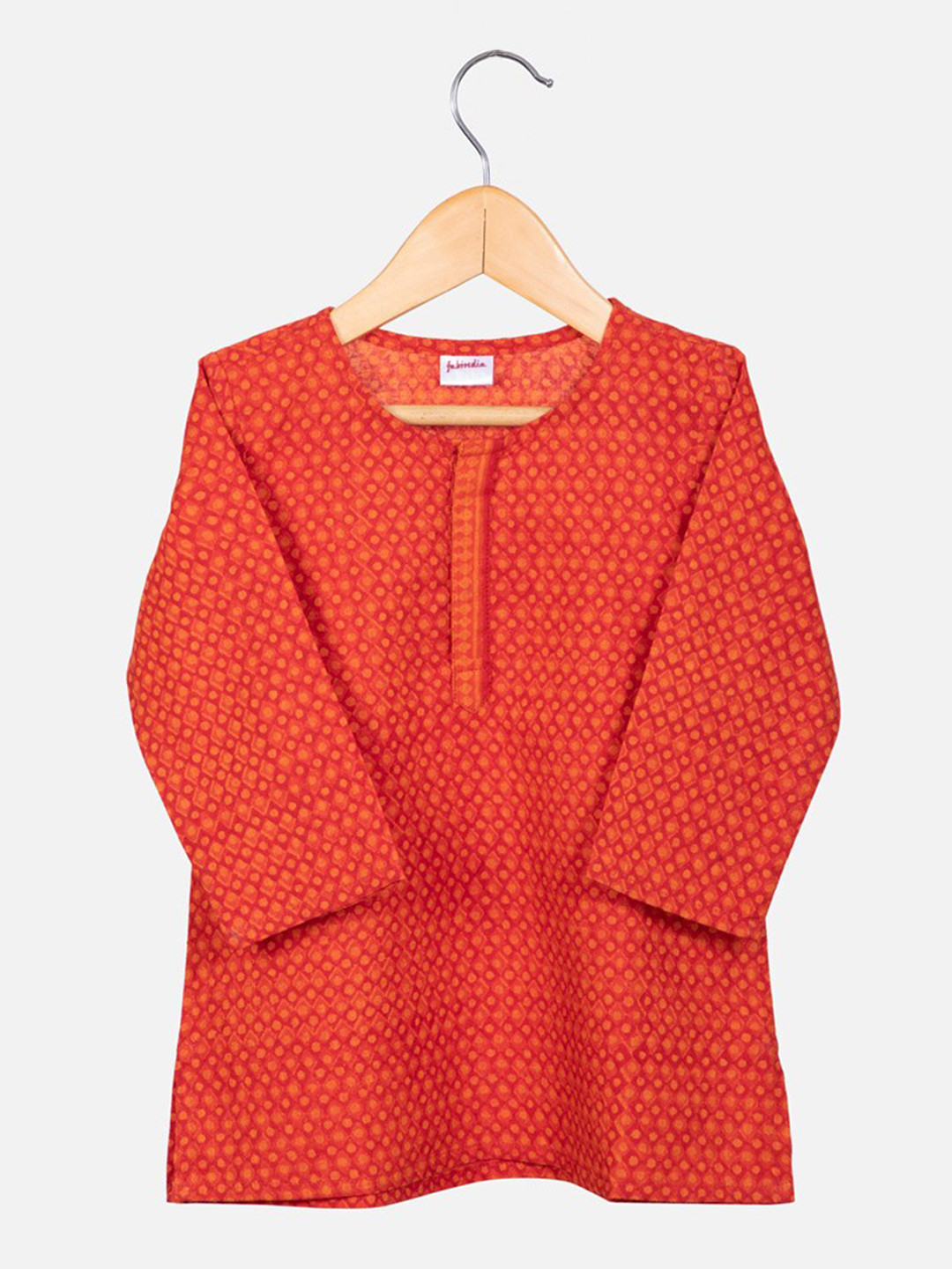 

Fabindia Boys Regular Cotton Kurta, Red