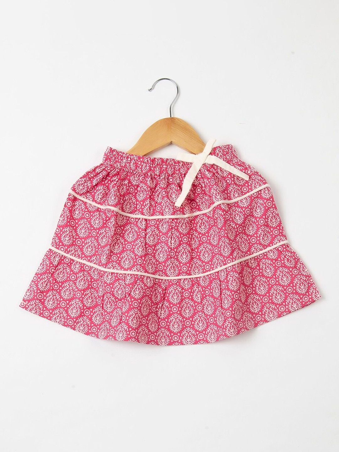 

Fabindia Girls Printed Cotton Skirt, Pink
