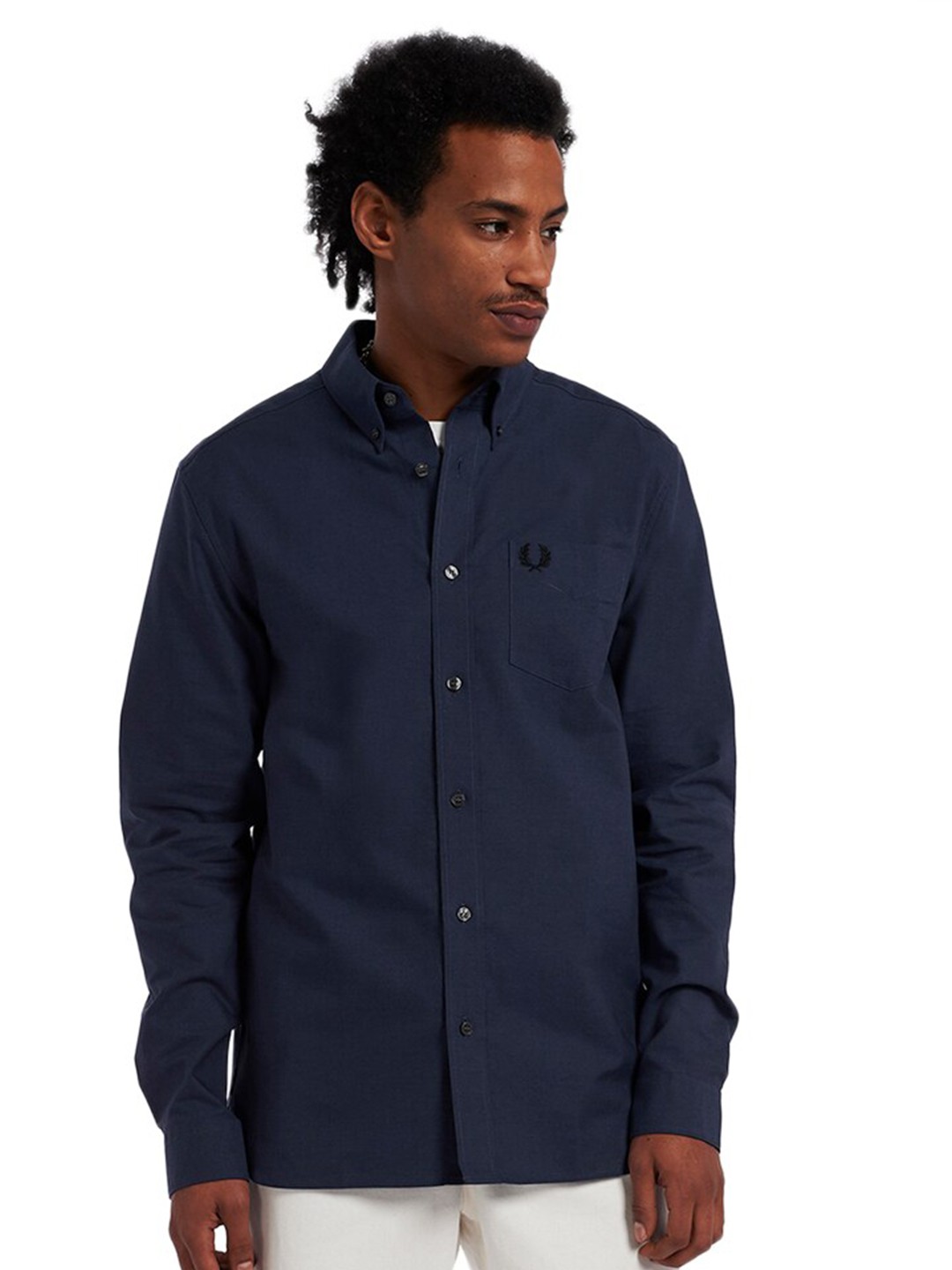 

Fred Perry Men Comfort Cotton Casual Shirt, Navy blue