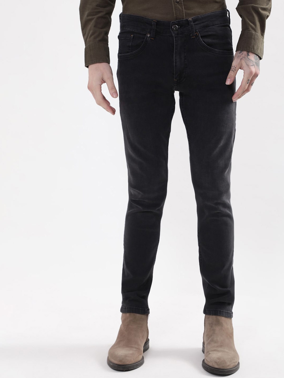 

Matinique Men Solid Jeans, Black