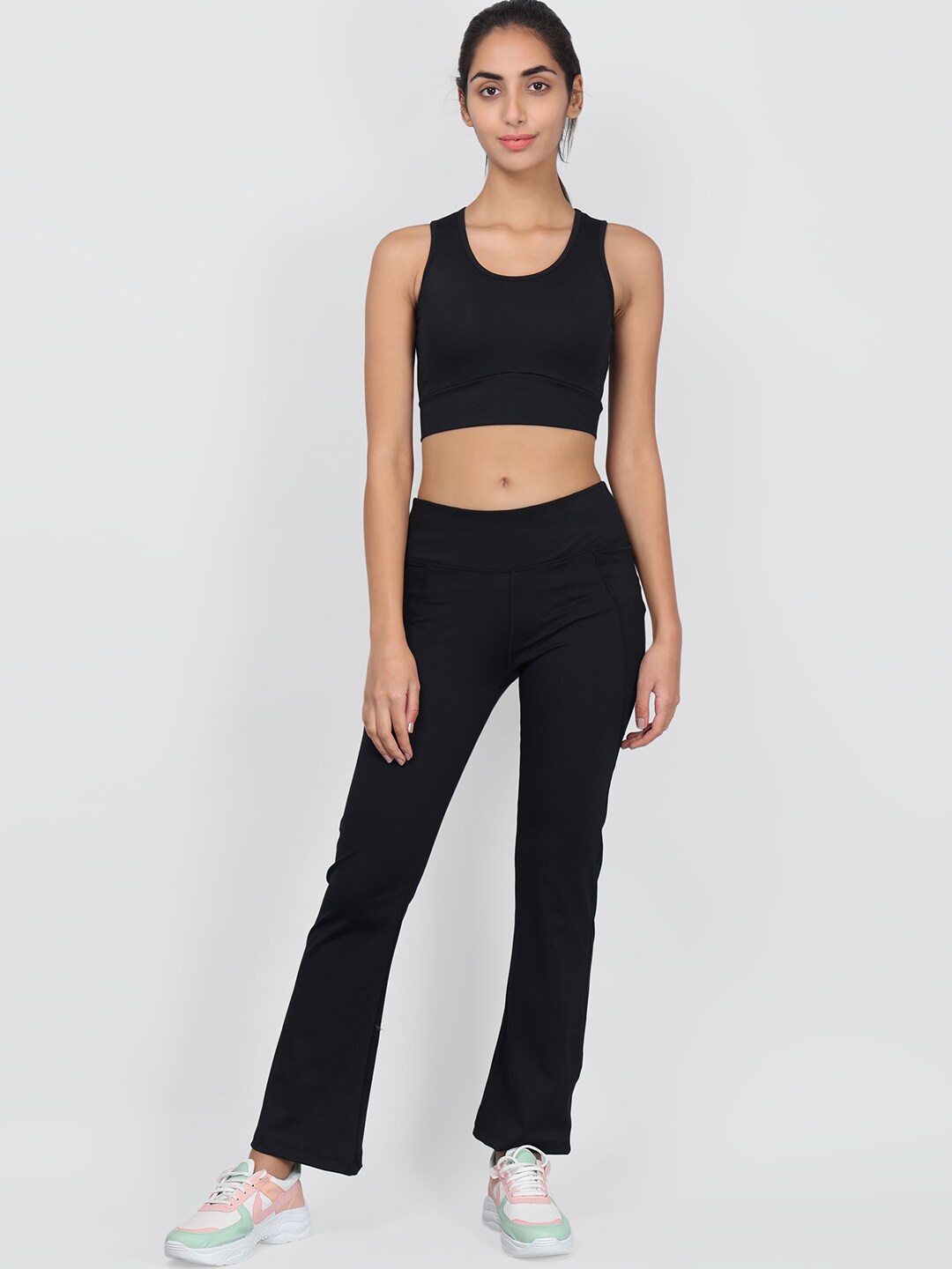 

Beau Design Women Round Neck Co-Ord Set, Black