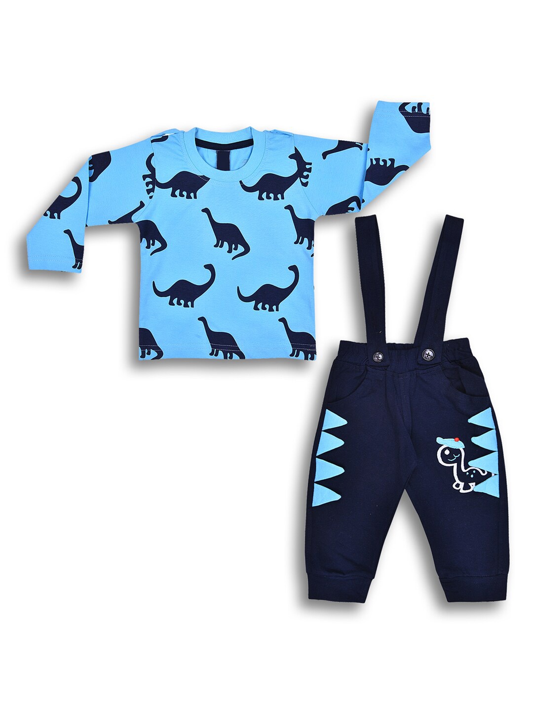 

Wish Karo Boys Printed T-shirt with Trousers, Blue