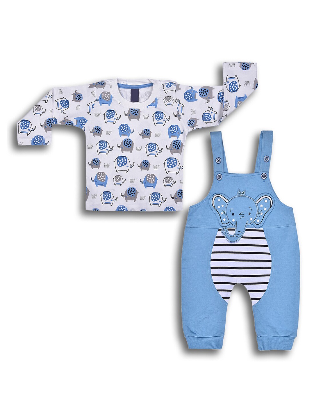 

Wish Karo Boys Printed T-shirt with Trousers, Blue