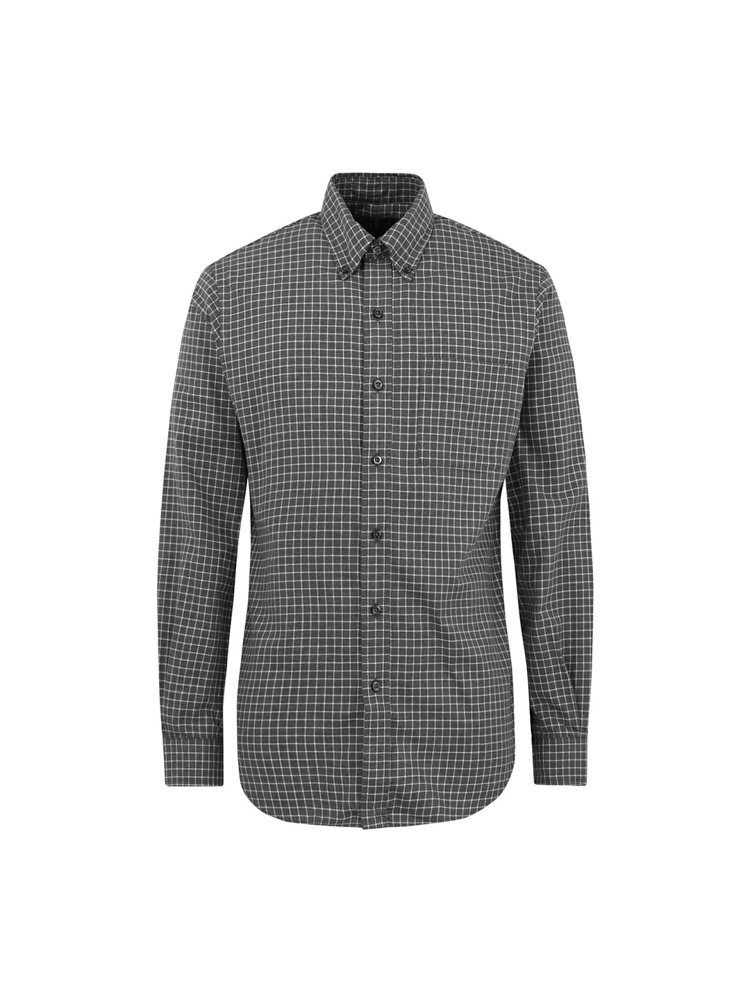 

Polo Ralph Lauren Men Checked Cotton Casual Shirt, Charcoal