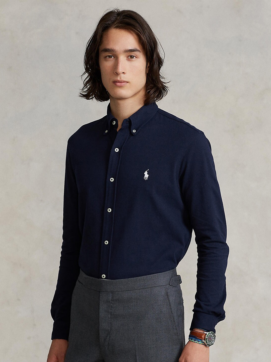 

Polo Ralph Lauren Men Regular Fit Cotton Casual Shirt, Navy blue