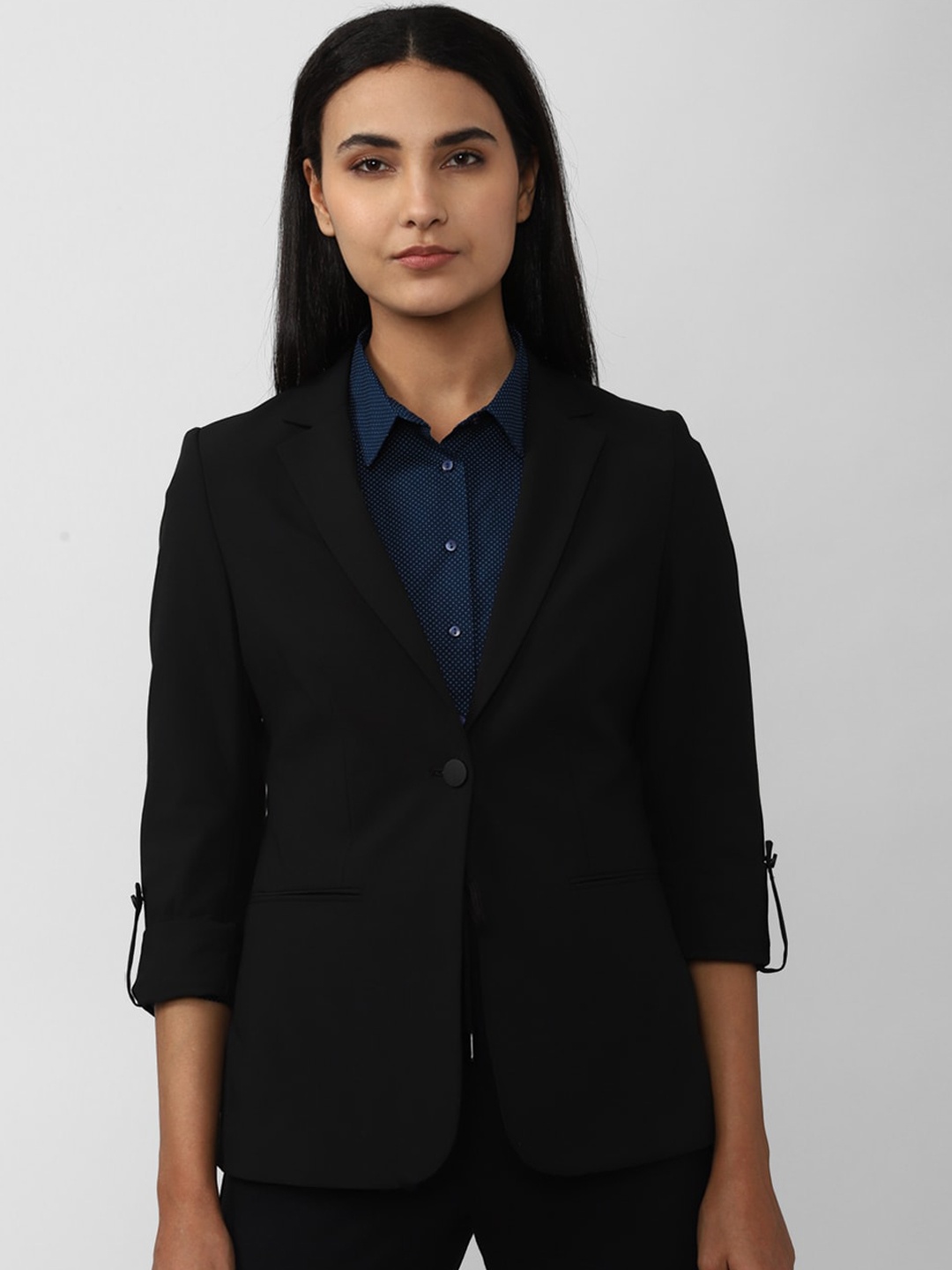 

Van Heusen Woman Women Single-Breasted Blazer, Black