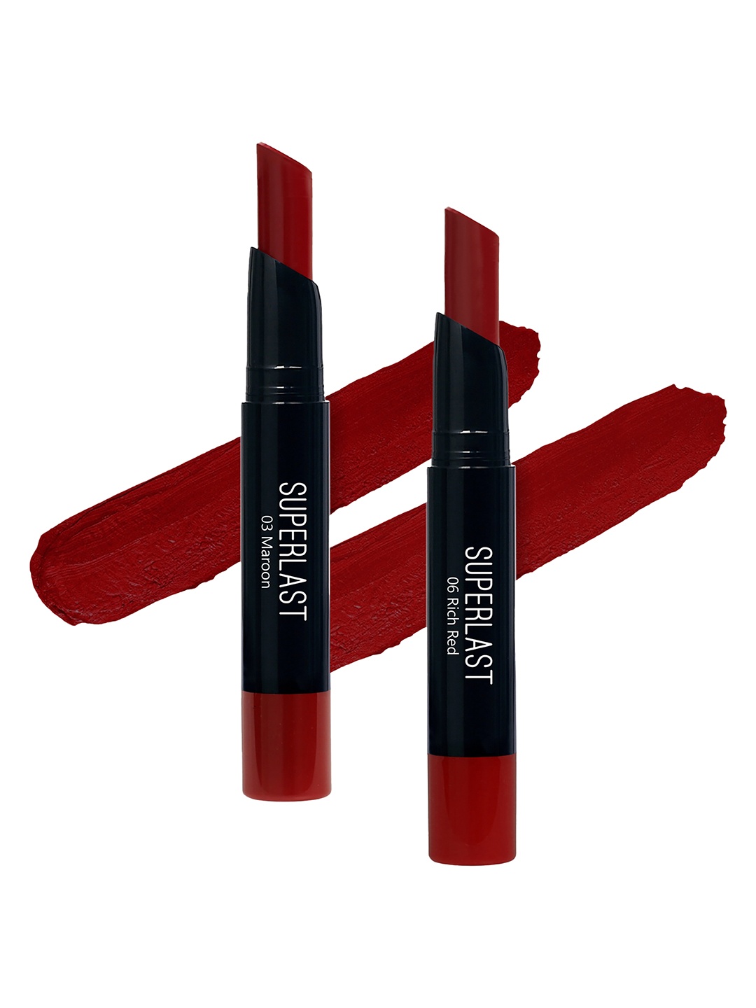 

ME-ON Set of 2 Superlast Matte Lipstick - Shade 3 & 6, Maroon