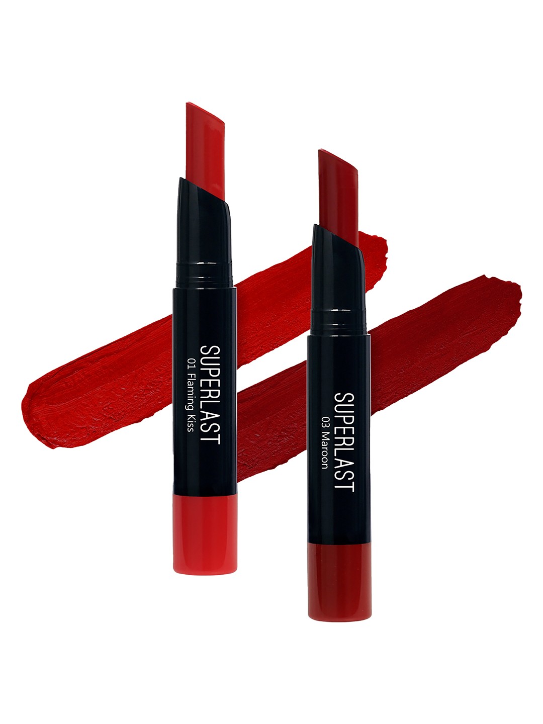 

ME-ON Set of 2 Superlast Matte Lipstick - Shade 1 & 3, Maroon