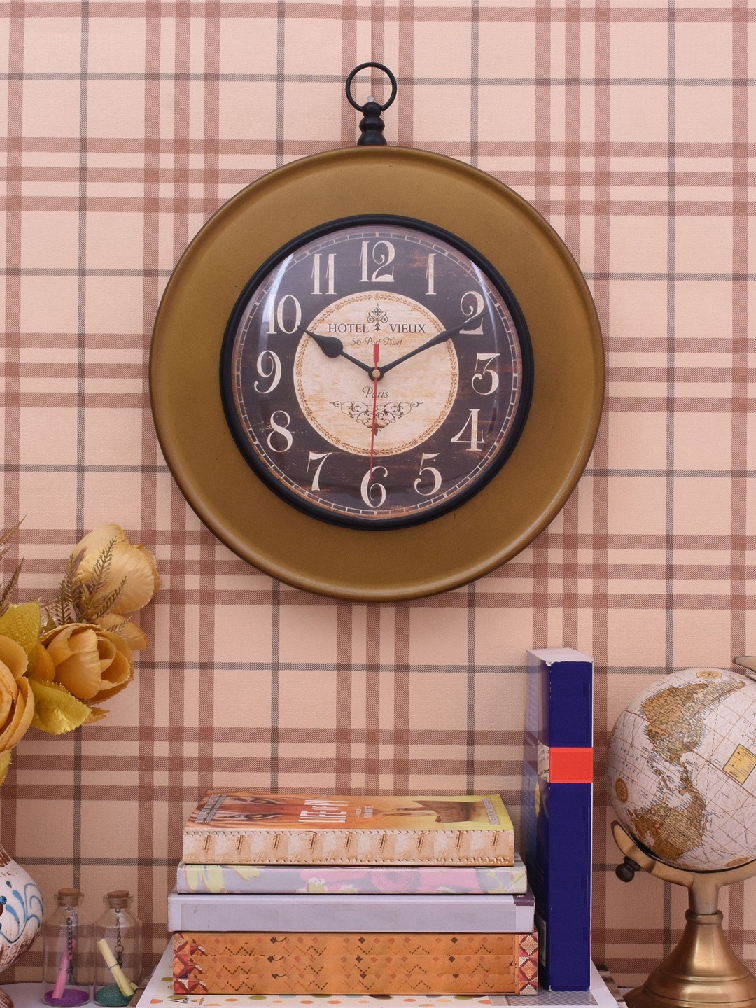 

Home Sparkle Brown Dial Analogue 38 cm x 30 cm Wall Clock