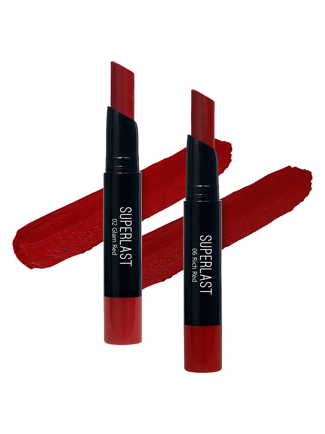 

ME-ON Set of 2 Superlast Matte Lipstick - Shade 2 & 6, Red