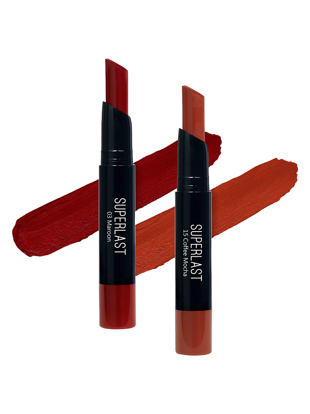 

ME-ON Set of 2 Superlast Matte Lipstick - Shade 03 & 15, Maroon