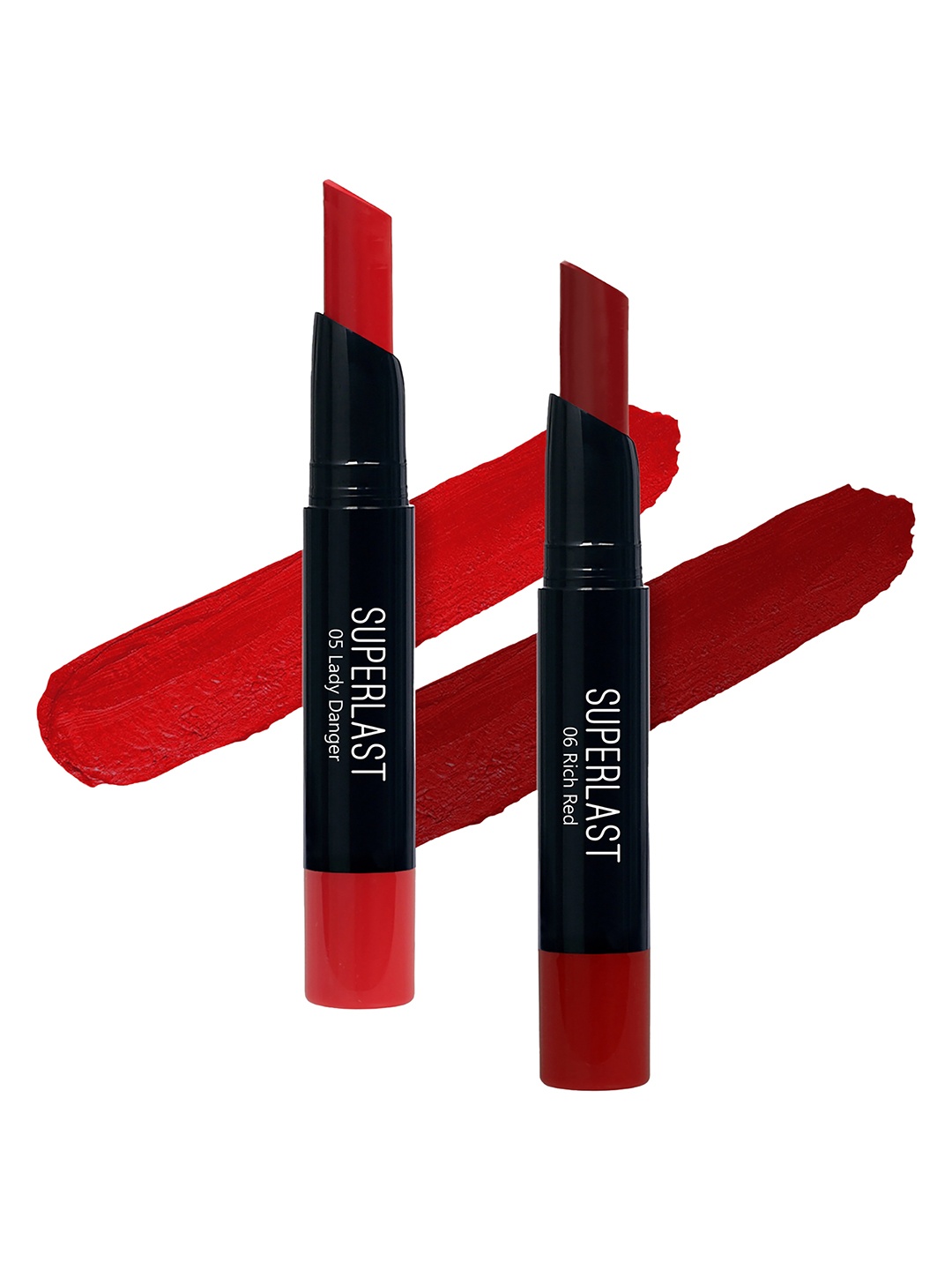 

ME-ON Set of 2 Superlast Matte Lipstick - Shade 05 & 06, Red