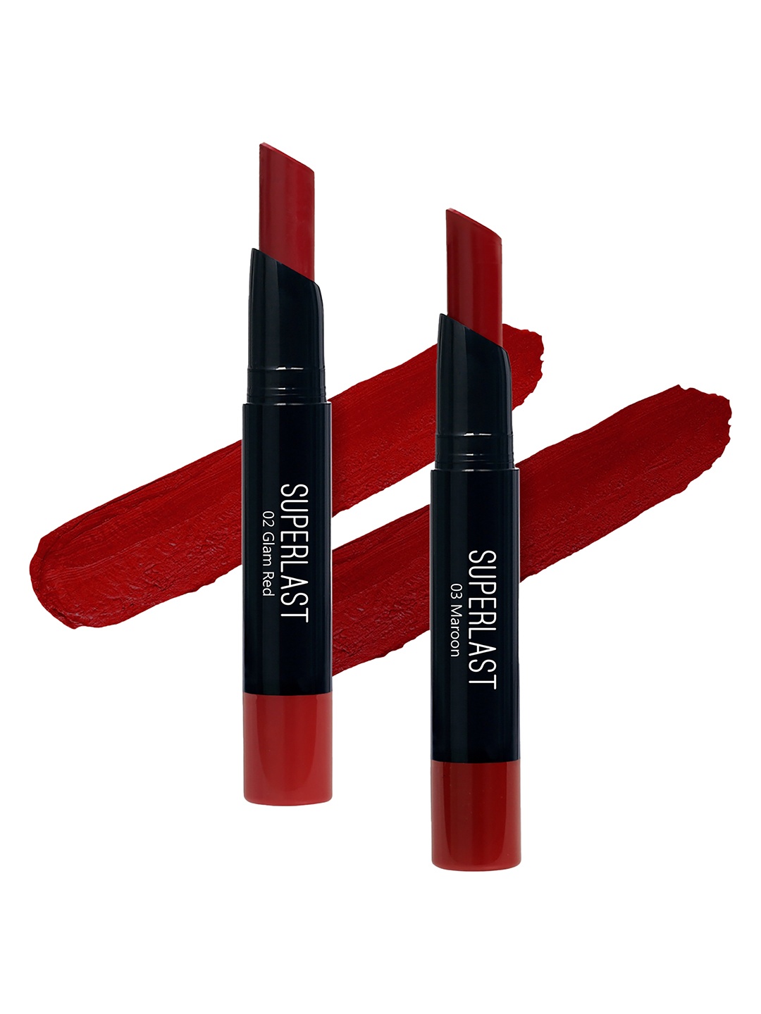 

ME-ON Set of 2 Superlast Matte Lipstick - Shade 02 & 03, Red