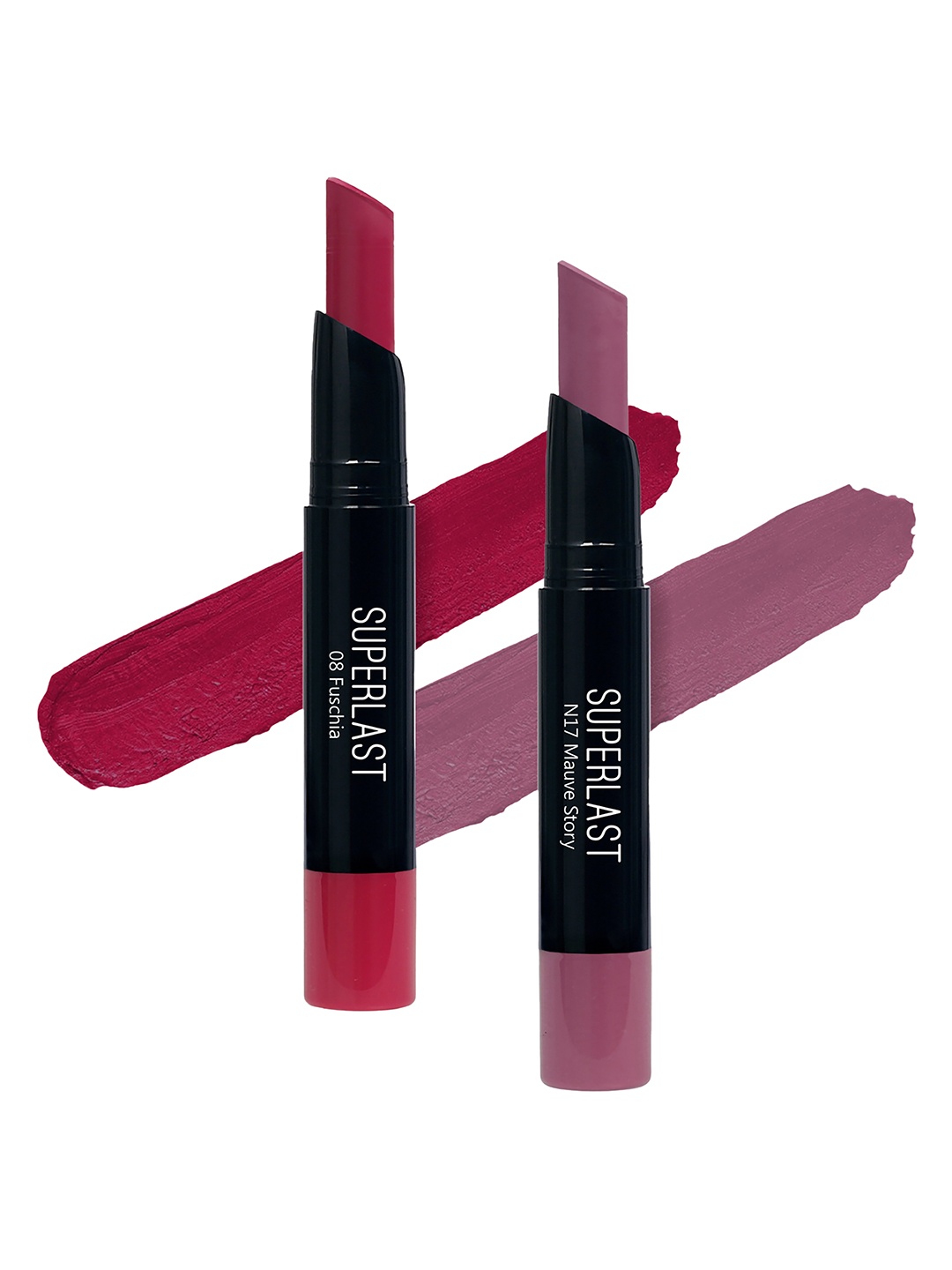 

ME-ON Set of 2 Superlast Matte Lipstick - Shade 08 & 17, Fuchsia
