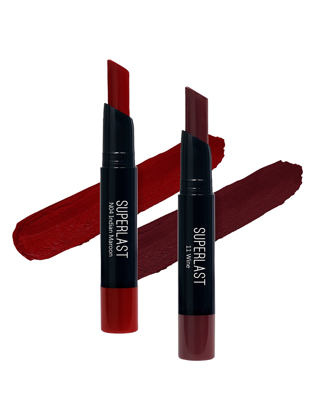 

ME-ON Set of 2 Superlast Matte Lipstick - Shade 04 & 11, Red
