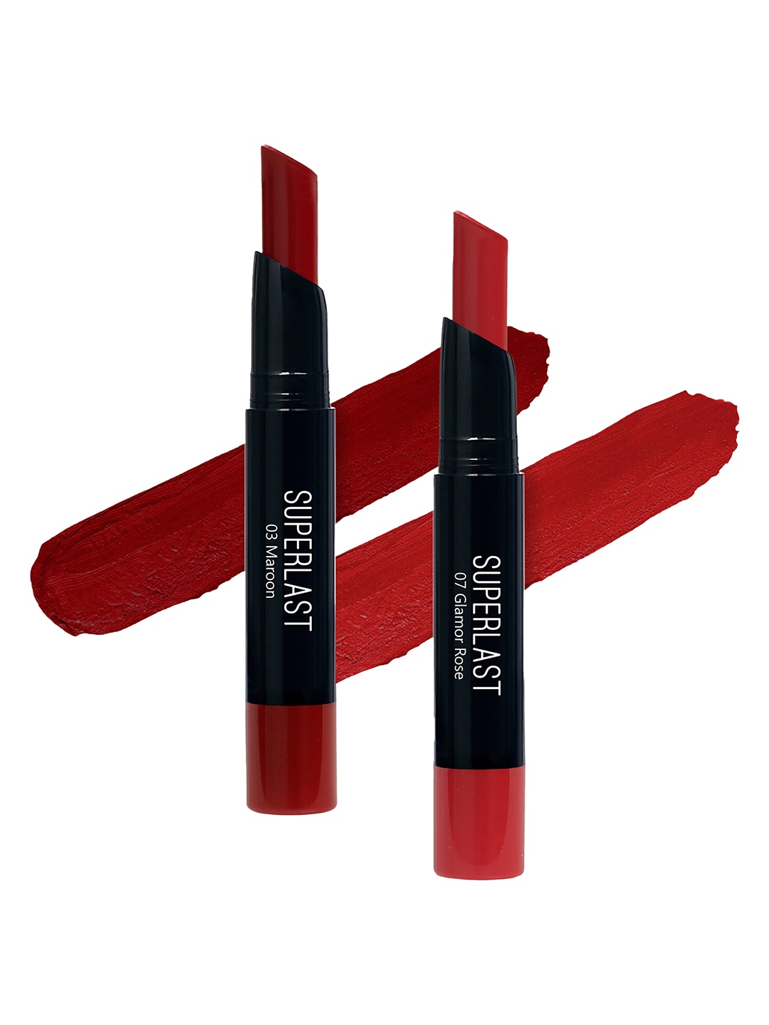 

ME-ON Set of 2 Superlast Matte Lipstick - Shade 03 & 07, Maroon