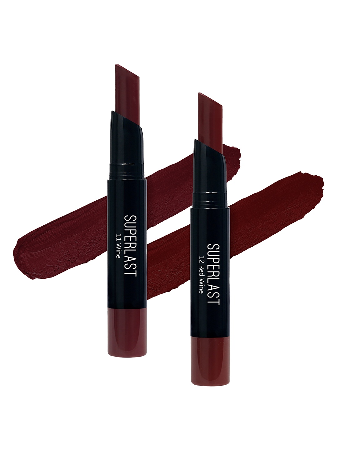 

ME-ON Set of 2 Superlast Matte Lipstick -Shade 11 & 12, Red