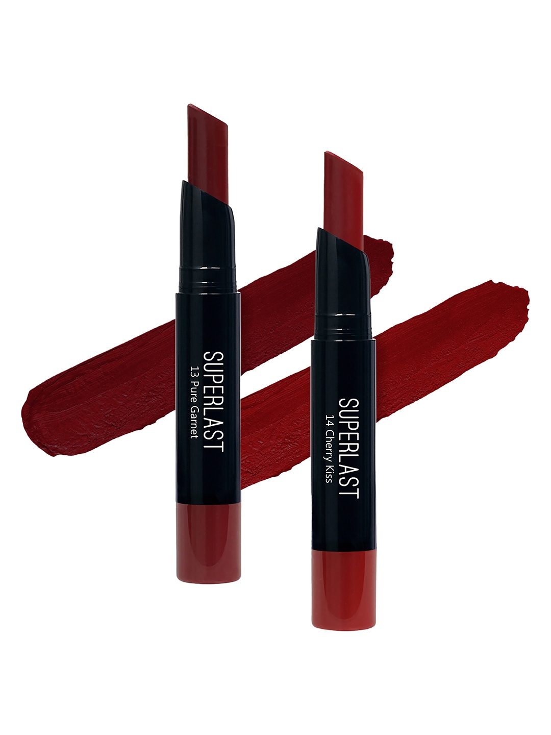 

ME-ON Set of 2 Superlast Matte Lipstick - Shade 13 & 14, Maroon