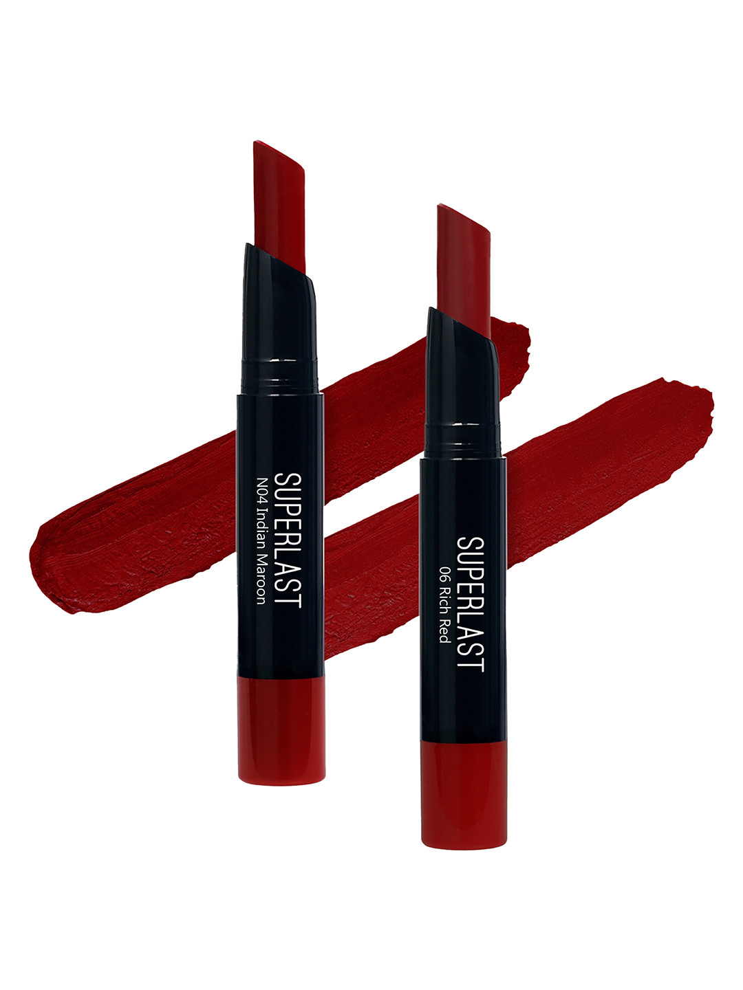 

ME-ON Set of 2 Superlast Matte Lipstick - Shade 04 & 06, Maroon