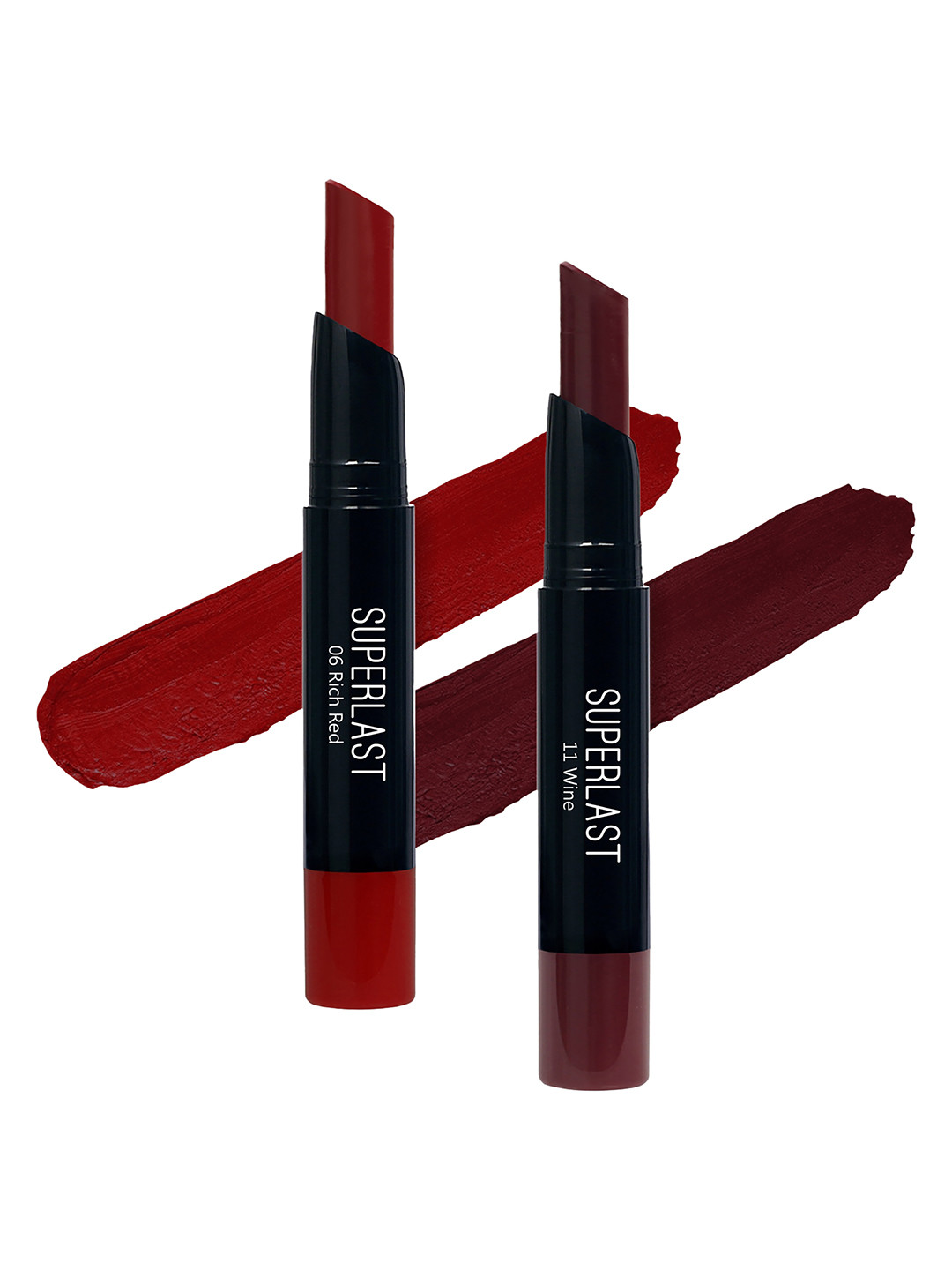 

ME-ON Set of 2 Superlast Matte Lipstick - Shade 06 & 11, Maroon