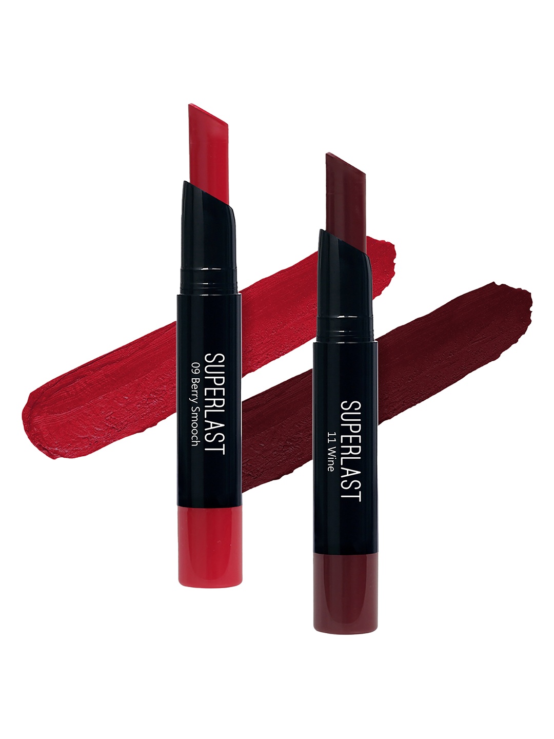 

ME-ON Set of 2 Superlast Matte Lipstick - Shade 09 & 11, Red