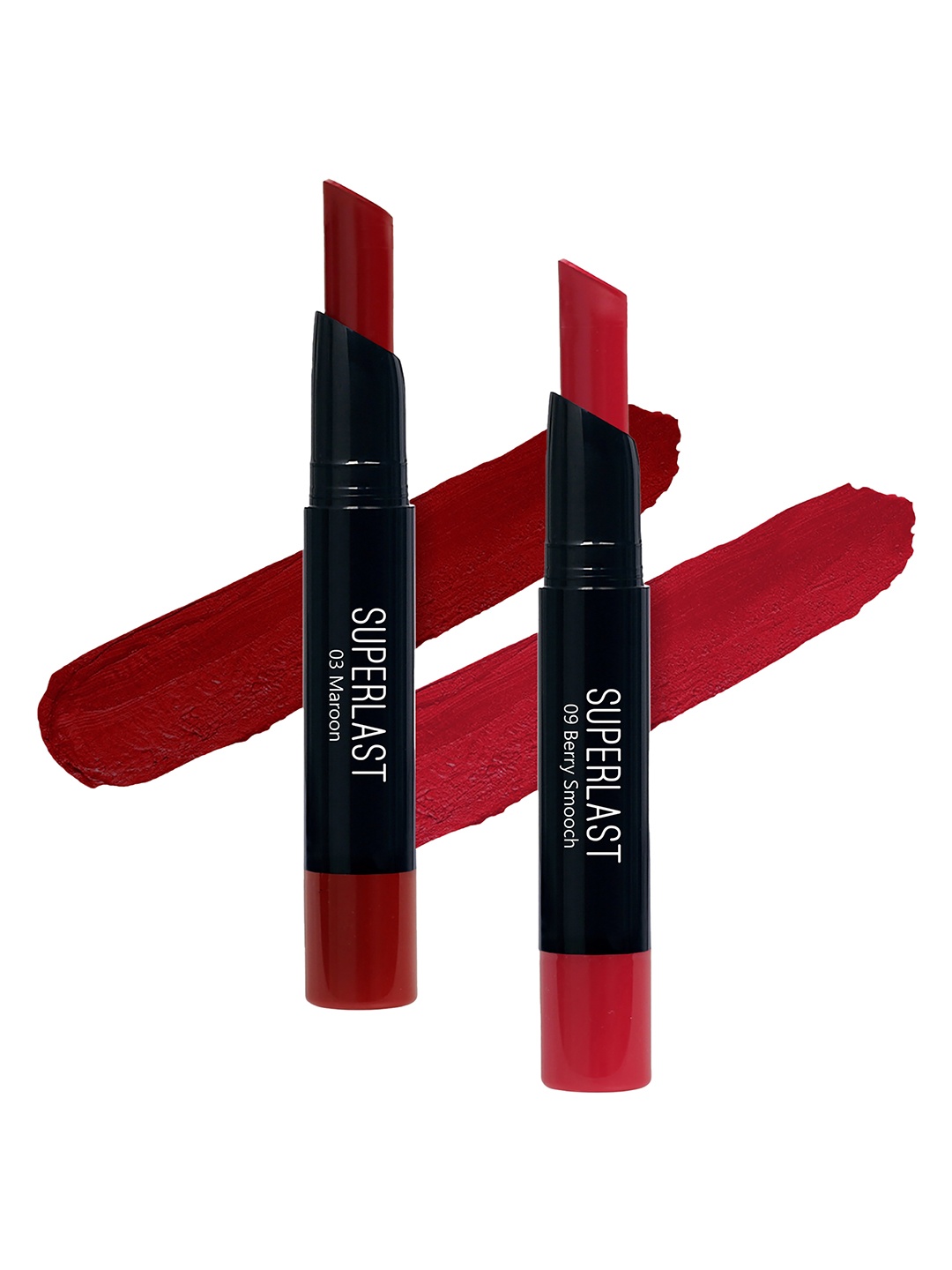 

ME-ON Set of 2 Superlast Matte Lipstick - Shade 03 & 09, Maroon