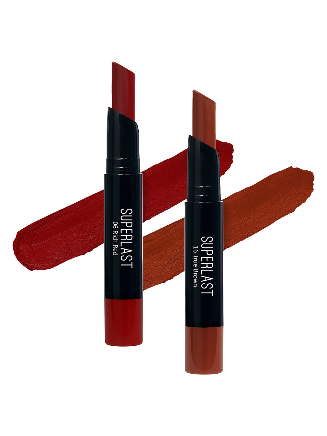 

ME-ON Set of 2 Superlast Matte Lipstick - Shade 06 & 16, Red