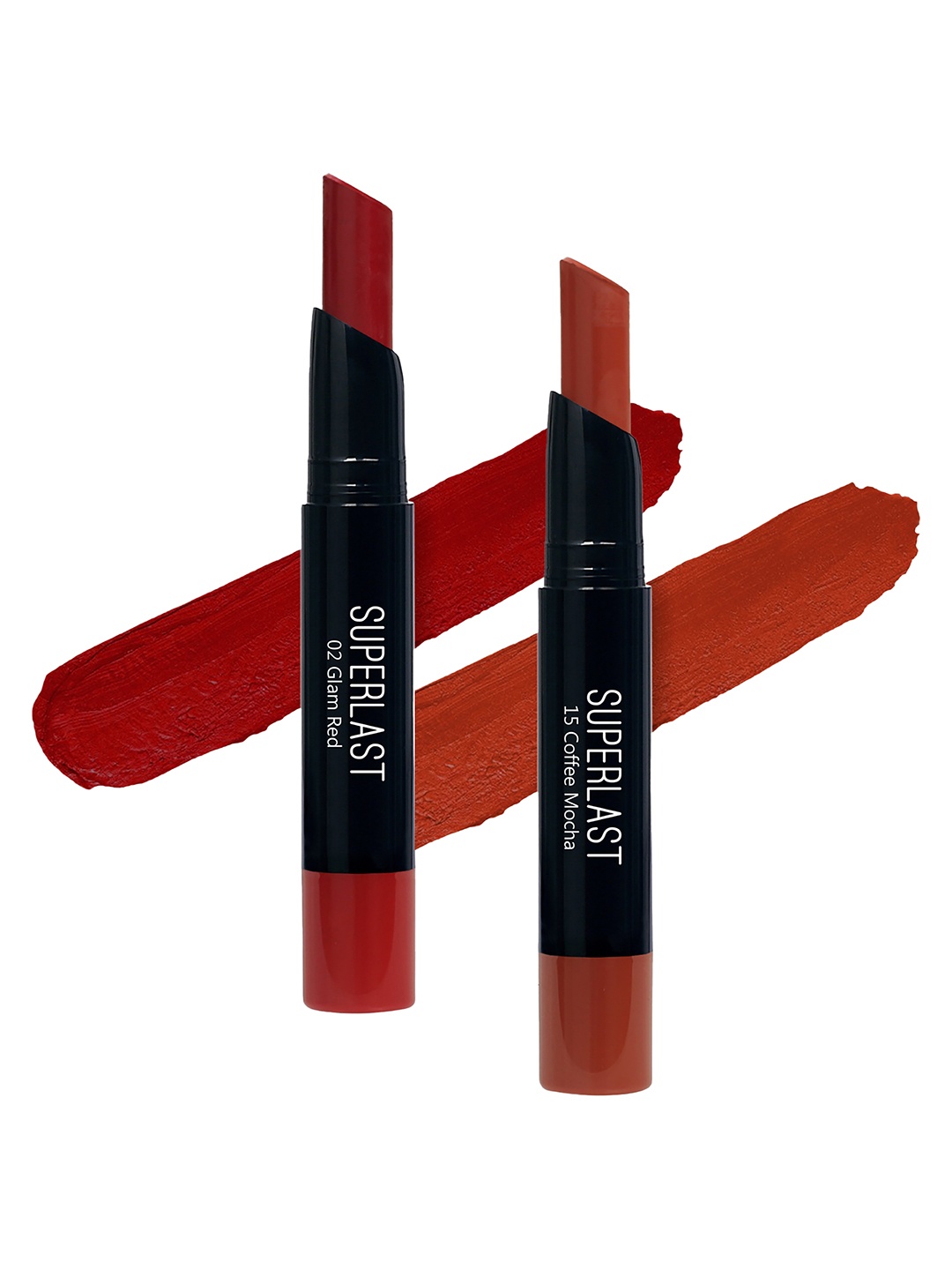

ME-ON Set of 2 Superlast Matte Lipstick - Shade 02 & 15, Red