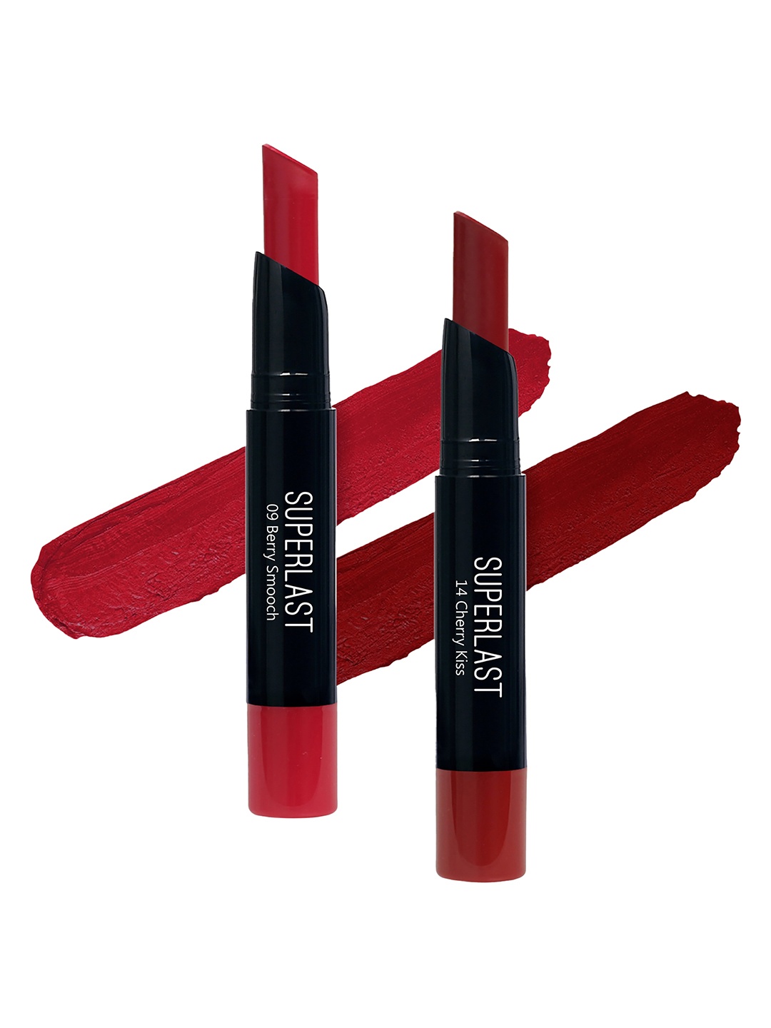 

ME-ON Set of 2 Superlast Matte Lipstick - Shade 09 & 14, Red