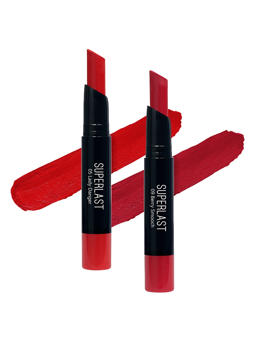 

ME-ON Set of 2 Superlast Matte Lipstick - Shade 05 & 09, Red