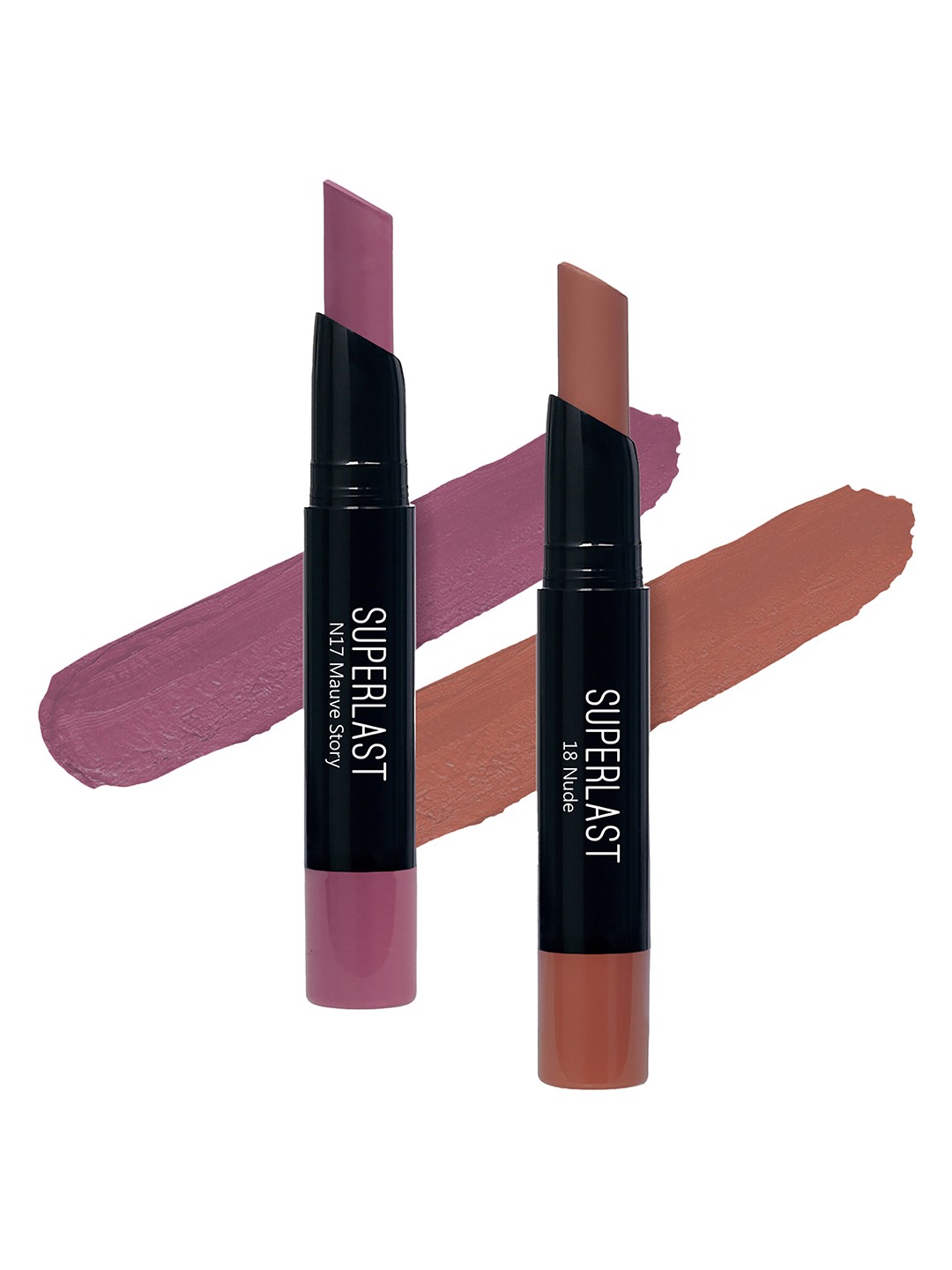 

ME-ON Set of 2 Superlast Matte Lipstick - Shade 17 & 18, Red