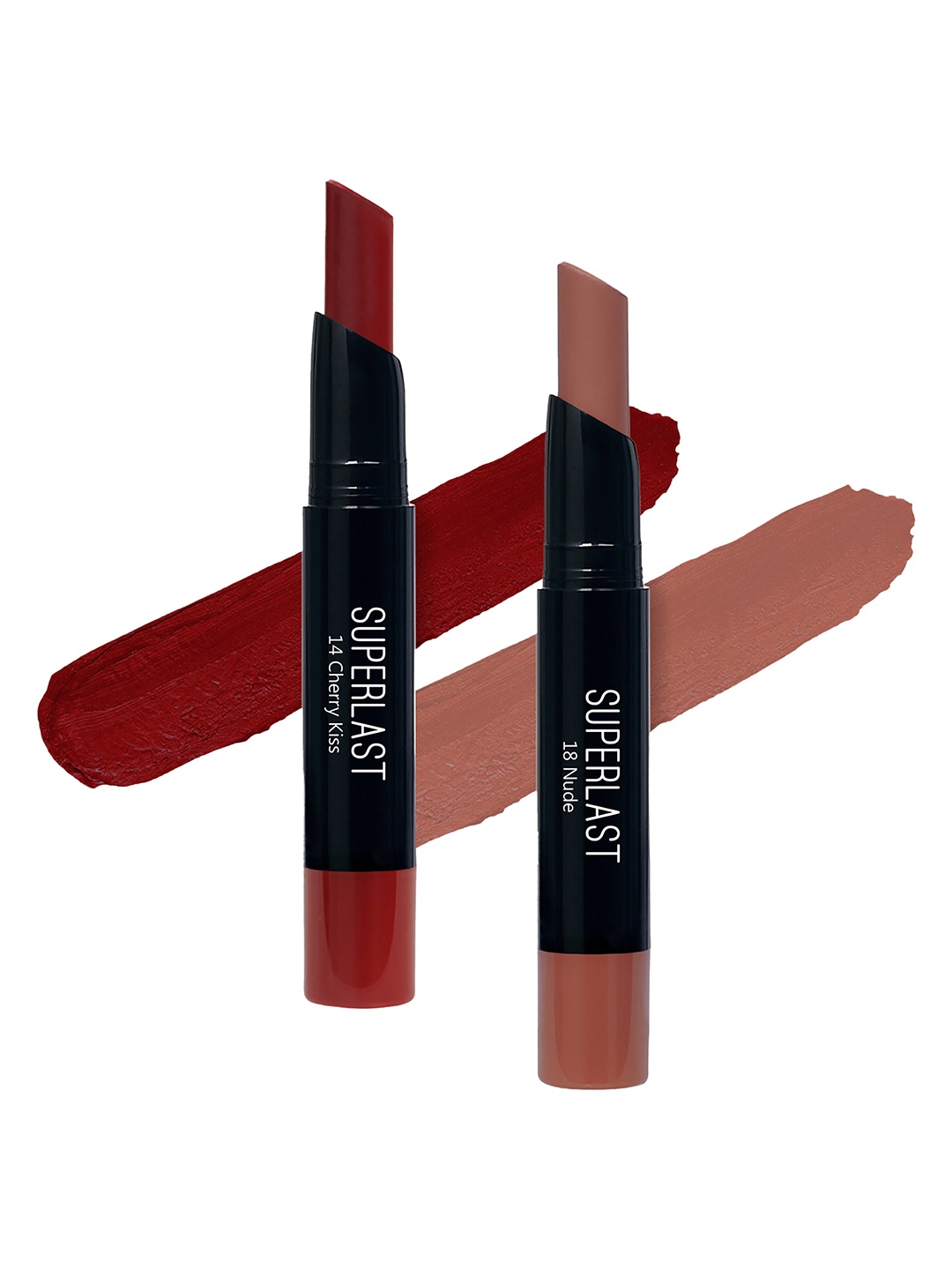 

ME-ON Set of 2 Superlast Matte Lipstick - Shade 14 & 18, Maroon