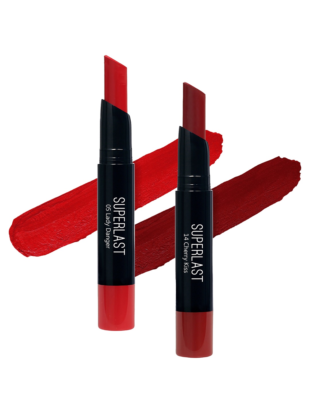 

ME-ON Set of 2 Superlast Matte Lipstick - Shade 05 & 14, Red