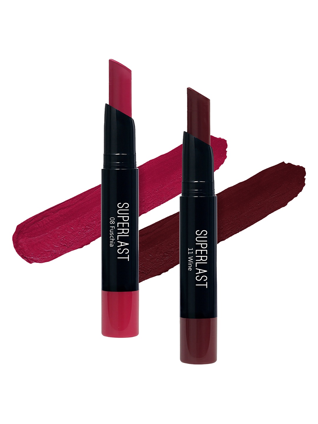 

ME-ON Set of 2 Superlast Matte Lipstick - Shade 08 & 11, Fuchsia