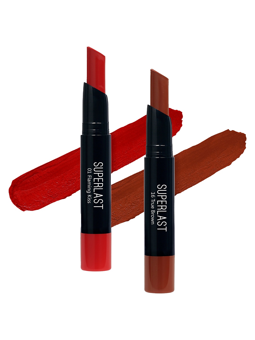 

ME-ON Set of 2 Superlast Matte Lipstick - Shade 01 & 16, Red