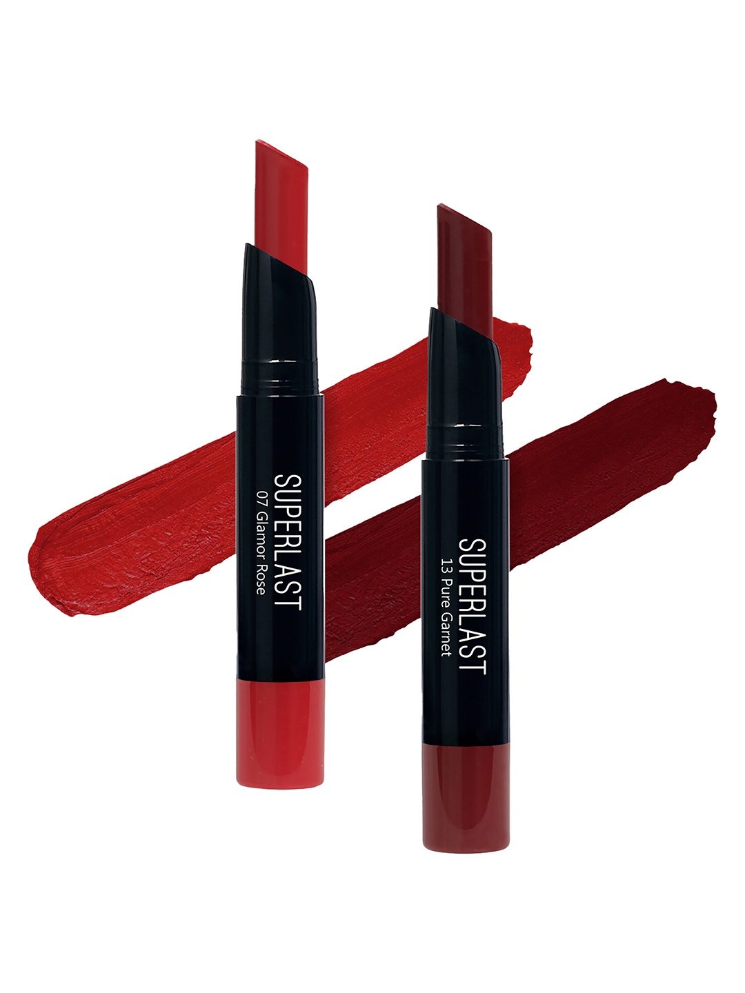 

ME-ON Set of 2 Superlast Matte Lipstick - Shade 07 & 13, Red