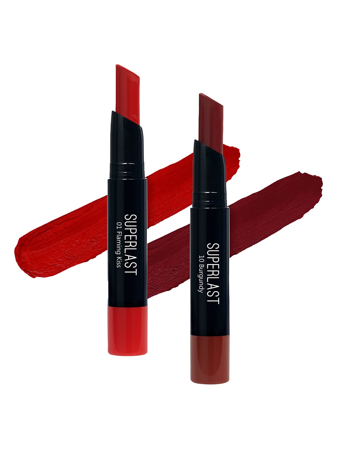 

ME-ON Set of 2 Superlast Matte Lipstick - Shade 01 & 10, Red